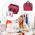 thumbnail image 1 of Bolso De Máquina De Coser Bolsa para máquina de coser, kits de ganchillo, estuche de viaje con estampado (rojo) Wdftyju Libre de BPA, 1 of 5