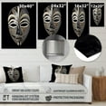 thumbnail image 4 of Designart "Traditional African Mask Ethnically Crafted XII" African Tribal Metal Wall Art, 4 of 5