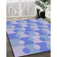 thumbnail image 2 of Ahgly Company Indoor Square Patterned Jeans Blue Area Rugs, 5' Square, 2 of 6