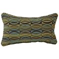thumbnail image 1 of 20-inch by 12-inch Double-corded Patterned Jacquard Chenille Back Support PIllow with Insert - Earthen Waves, 1 of 2