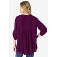 thumbnail image 2 of Roaman's Women's Plus Size Hand Crinkled Tara Shirt, 2 of 5