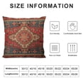 thumbnail image 5 of COMIO  Throw Pillow Cover Case Antique Oriental Turkish Carpet Pattern Print Red - Soft Pillow Case for Decorative Bedroom/Livingroom/Sofa/Farm House - Cushion Covers, 5 of 5