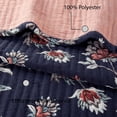 thumbnail image 3 of Mainstays 100% Cotton Matelassé Quilt, Full/Queen, Reversible, Navy Floral, 3 of 8