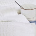 thumbnail image 5 of Piccocasa Soft 100% Cotton Thermal Blanket Waffle Weave Home Decoration Knit Blanket White 47" x 70", 5 of 8