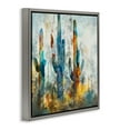 thumbnail image 3 of Stupell Industries Abstract Vibrant Cacti Silhouettes Landscape Painting Gray Floater Framed Canvas Art Print Wall Art, 25 x 25, 3 of 9