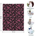 thumbnail image 4 of Breast Cancer Blanket,Comfortable Soft Flannel Throw Blanket,All Season,Warm Lightweight Blankets for Sofa Bed Couch Living Room Chair,30"x40", 4 of 4