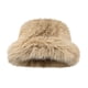 thumbnail image 1 of Sombreros de piel sintética para mujer, estilo invernal, gorro facial, protección para los oídos, gorro cálido de lavabo, gorro de piel sintética moderno para mujer., 1 of 1