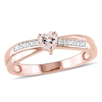 Everly Women's Morganite Rose Gold Plated Engagement Ring