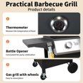 thumbnail image 2 of Mondawe 2 Burner Stainless Steel Outdoor Barbecue Gas Grill with wheels, 2 of 8