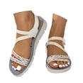 thumbnail image 2 of WILLBEST Sandalias De Mujer Elegantes Con Correas Ajustables Para Uso Diario Informal, Calzado De Verano Plano Y Cómodo Para Combinar Con Jeans, 2 of 6