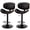 Black, variant on CONCETTA Swivel Bar Stool Set of 2 Pack, Adjustable Height, PU Leather Seat with Anti-slip Rubber Base, Black