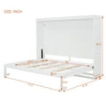 thumbnail image 3 of Euroco Wood Full Size Murphy Wall Bed, White, 3 of 9