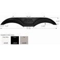 thumbnail image 1 of Icon Fender Skirt 12024 Tandem Axle; 75-1/8 Inch Length x 9-3/4 Inch Height; Black; ABS Plastic; Tandem; Single; Use Measurements To Determine Proper Fitment Before Ordering, 1 of 1
