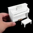 thumbnail image 2 of 1 juego de piano en miniatura con taburete, partitura musical, miniinstrumento, modelo para decoración de casa de muñecas, 2 of 8