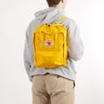 thumbnail image 3 of Mochila Fjällräven Kanken para mujer, color amarillo cálido, 3 of 4