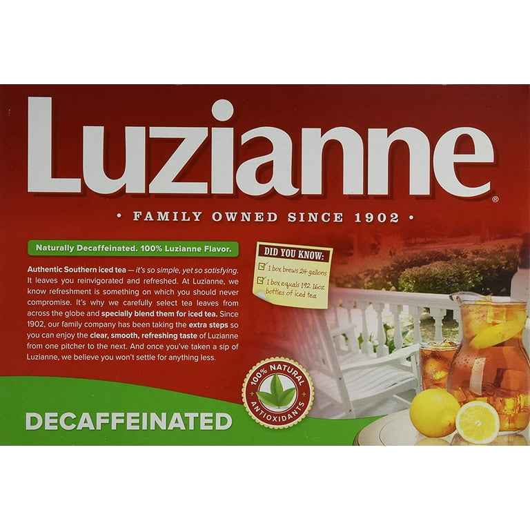 Luzianne Black Iced Tea Bags, 48 Count