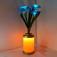 thumbnail image 4 of Luz Nocturna De Narcisos Luz LED para jarrón de narcisos, enchufe USB o adorno de iluminación alimentado por batería (azul), 4 of 8