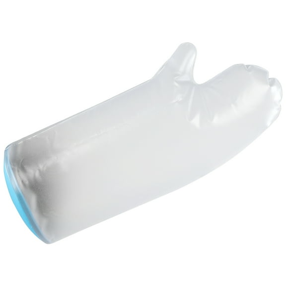 Blue diving material rings PVC shower protective sleeve adult palms P2200 38cm