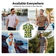 thumbnail image 5 of Rateoe Lemon Pattern Men's Short Sleeve Polo Shirts, Golf Polo Shirts Short Sleeve Performance Moisture Wicking Dry-XX-Large, 5 of 6