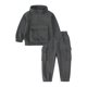 thumbnail image 1 of Gibobby Conjunto de ropa para bebé y niño Conjunto de 2 piezas con capucha y pantalones con capucha de manga larga para niños pequeños y Niñass(Gris, 18-24 Meses), 1 of 3