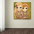 thumbnail image 3 of Trademark Fine Art 'Big Eyed Girl Snuggle Bunnies' Canvas Art by Wyanne, 3 of 3