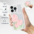 thumbnail image 5 of Case for iPhone 11 Pro, Case Cute Cartoon Pink Tulips for Girls Shockproof TPU Bumper Protective Case for iPhone 11 Pro (5.8 inch), 5 of 13