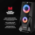 thumbnail image 3 of Monster Premium USB-Powered Stereo Speaker Set, Multi-Color LED Lighting, Gaming & Multimedia, 3 of 4
