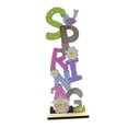 thumbnail image 2 of Figura decorativa de madera de primavera para Pascua, centro de mesa artesanal impreso, decoración de Pascua Resorte vertical, 2 of 8