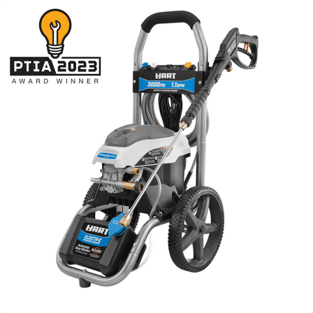 HART 3000PSI 1.1 GPM Cold Water Electric Pressure Washer, Brushless Motor