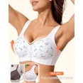 thumbnail image 7 of STARLACKC Diasy No Underwire Bras for Old Women Adajusatble Plus Size Wireless Comfoty Bra Front Snap Closing Bras for Senoir, 7 of 7