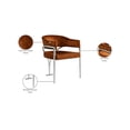 thumbnail image 2 of Meridian Furniture Madelyn Cognac Velvet Dining Chair, Set of 2, 2 of 6