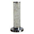 thumbnail image 1 of ORE International 13" Metal Rope LED Namiri Column Table Lamp in Silver Chrome, 1 of 1