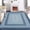 Blue, variant on 2025 New Modern Braided Print Area Washable Rug, Entryway Non-Slip Runners, Ultra-Thin Farmhouse Kitchen Mat, Non-Shedding Accent Carpet, for Bedroom Bedside Laundry
