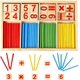 thumbnail image 1 of Bloques y Palitos para contar números CHAO Juguetes Montessori Suministros de educación en el hogar, 1 of 5