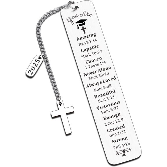 Senior Year Gifts 2025 Graduation Gifts for 5th Grade Girls,Class of 2025 Gifts,Senior 2025 Stuff,2025 Graduation Gifts for Women Men,Religious Christian Graduation Bookmarks,Graduation Decorations