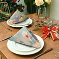 thumbnail image 3 of GZHJMY Wild Flower Cloth Napkins Set of 4,Reusable Washable Polyester Dinner Table Napkins for Kitchen,Dining,Restaurant,Party Decoration, 3 of 7