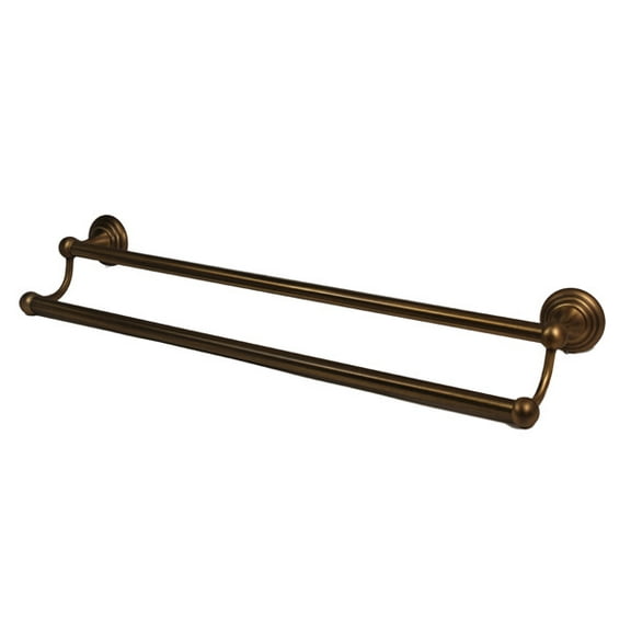 Embassy 30" Wall Mounted Double Towel Bar, Antique English Matte