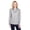 ATHLETIC HEATHER, variant on Team 365, The Ladies' Zone Sonic Heather Performance Quarter-Zip - DK GREY HEATHER - S