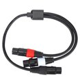 thumbnail image 2 of Cable XLR hembra de 5 pines a XLR hembra doble de 3 pines NikouMX, 2 of 8