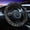 Black and white leopard print, variant on Floral Steering Wheel Cover, Universal Fit Car Steering Wheel Protector with Soft Grip Anti-Slip Design, Decorative Auto Interior Accessory for Cars, Trucks and SUVs