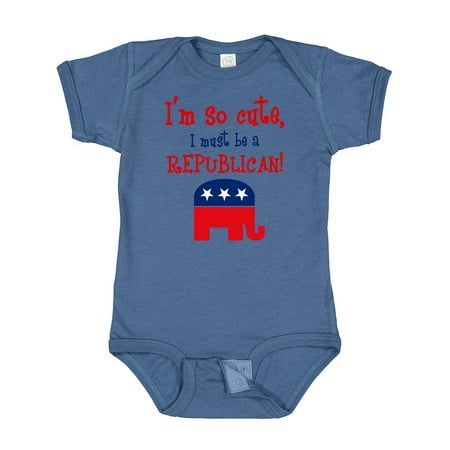 

Inktastic So Cute Republican Gift Baby Boy or Baby Girl Bodysuit