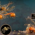 thumbnail image 5 of (4) Halloween Spider Skeleton, 10-in. Creepy Realistic Crawling Bone Collection Spiders Haunted House Patio Yard Props Home Office Party Decor DIY Supplies & CUSTOM Storage Carrier, 5 of 7