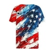 thumbnail image 4 of Buy It Now,Sriper 4Th of July Shirts,Blouses for Women Short Sleeve,Womens Graphic Tee Shirts,Fun Summer Clothes 2025,M,Blusas De Mujer, 4 of 5