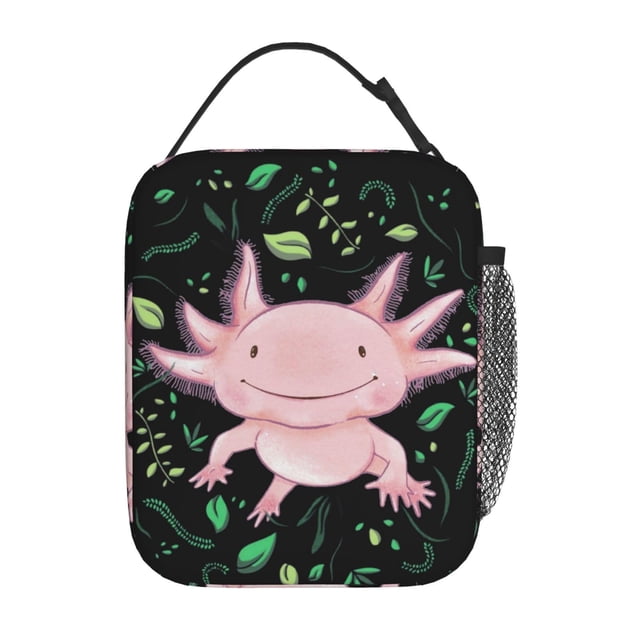 Lonchera Aislante Gianlaima con Axolotes Rosas Kawaii