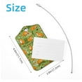 thumbnail image 4 of Square 2Pack PU Leather Fox Cruise Luggage Tag with Privacy Cover and Stainless Steel Ring - Suitable for Travel Handbags Backpacks Luggage Tags, 4 of 6