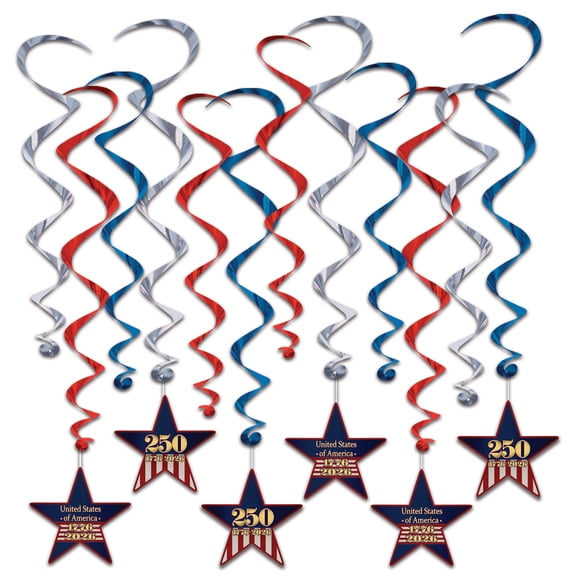 Semiquincentennial Whirls, 15"-26¼", Pack of 12