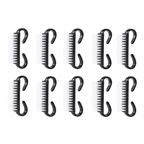 10 pinceles compactos para polvo de uñas, pinceles portátiles para manicura, para tienda de manicura.