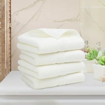 PiccoCasa 4 Pack 100% Cotton Hand Towel Set 14"x30",Soft and Absorbent Towels Beige