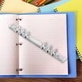 thumbnail image 3 of REACHISE 5Pcs Notebook Binding Kit 6-ring Binder Mechanism for Loose Leaf Book DIY Making, 3 of 8