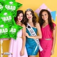 thumbnail image 7 of PMU Grad Congrats Star 18in Mylar Balloon Green Pkg/5, 7 of 7